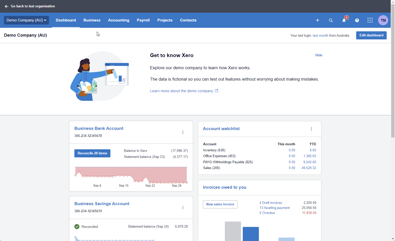Xero export
